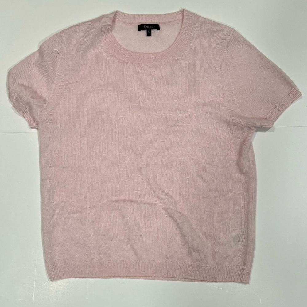 Quince 100% cashmere cap sleeve sweater lightweight luxury soft feminine office